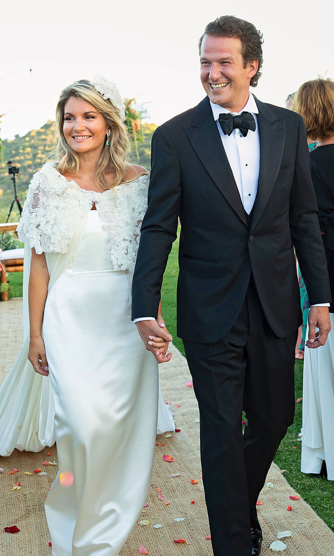 Luis Astolfi Jr. y Cristina Serrano ya convertidos en marido y mujer