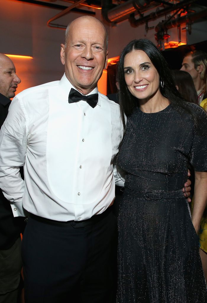 Bruce Willis y Demi Moore  en un after party en 2018