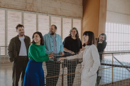 El equipo de comisarios, Pau Bajet, Carmen Torres, Tomeu Ramis, Mariona Benedito, Maria Giarmé y Pau Sarquella