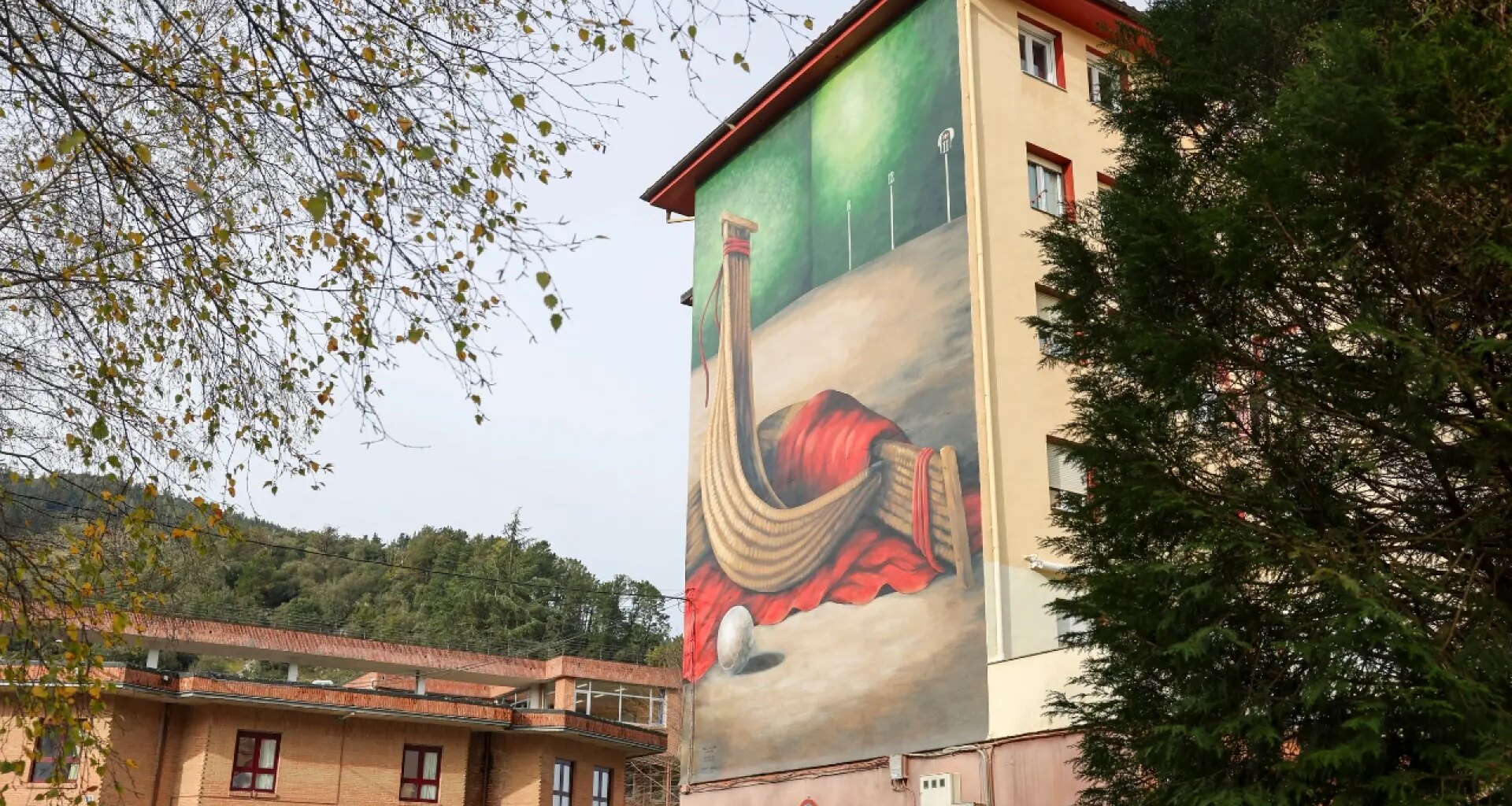 Un grafiti en Markina-Xemein opta a ser el mejor mural del mundo 2025