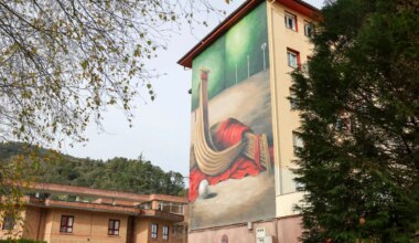 Un grafiti en Markina-Xemein opta a ser el mejor mural del mundo 2025