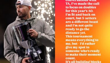 "No estoy listo para jugar cinco sets"