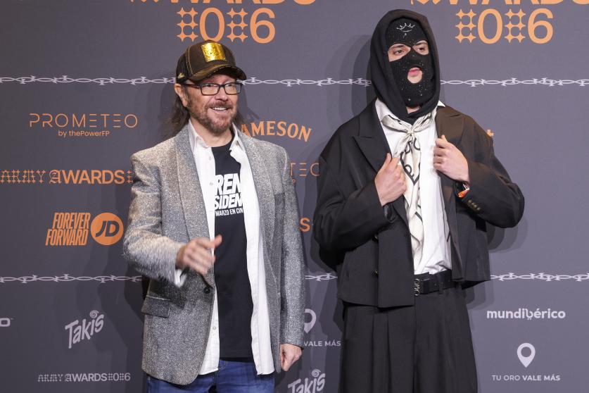 Santiago Segura y Ceciarmy, en los Army Awards