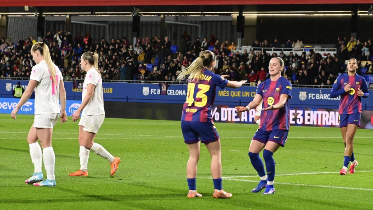 El Barça femenino exhibe su talento joven y aplasta al Madrid CFF