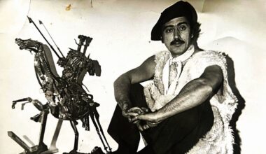 Imagen de joven del pintor y escultor leonés Manuel Díez Rollán.