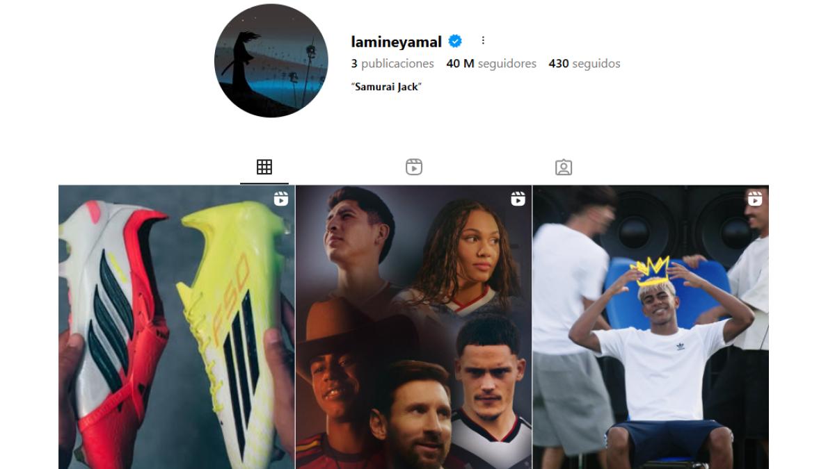 El misterioso nuevo perfil de Instagram de Lamine Yamal