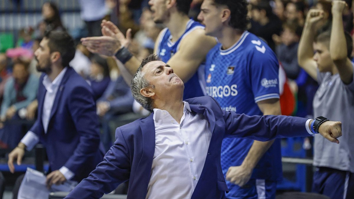 Fisac, durante el partido.