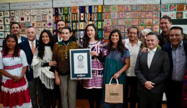 Morelos contribuye al Récord Guinness de la exposición de bordados y tejidos más grande del mundo
