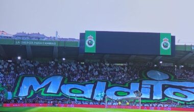 Aviso de expulsión a los culés 'infiltrados' en La Gradona de los Malditos de El Sardinero