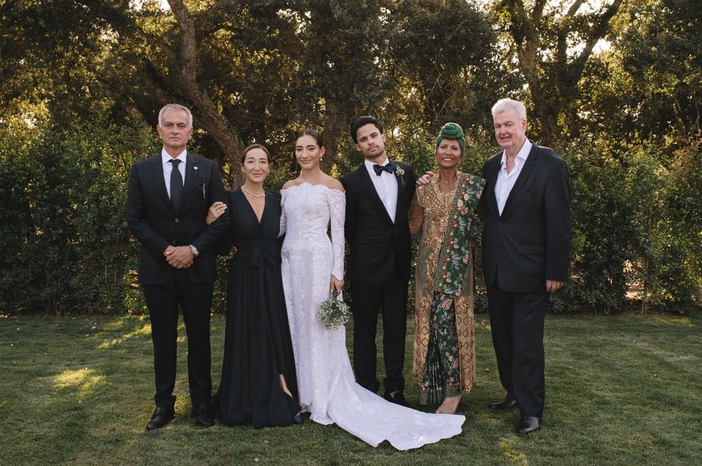 La familia Mourinho en la boda de Matilde