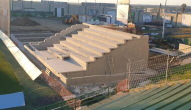 Aspecto de la nueva Grada Diputación que ya luce en el Príncipe Felipe.