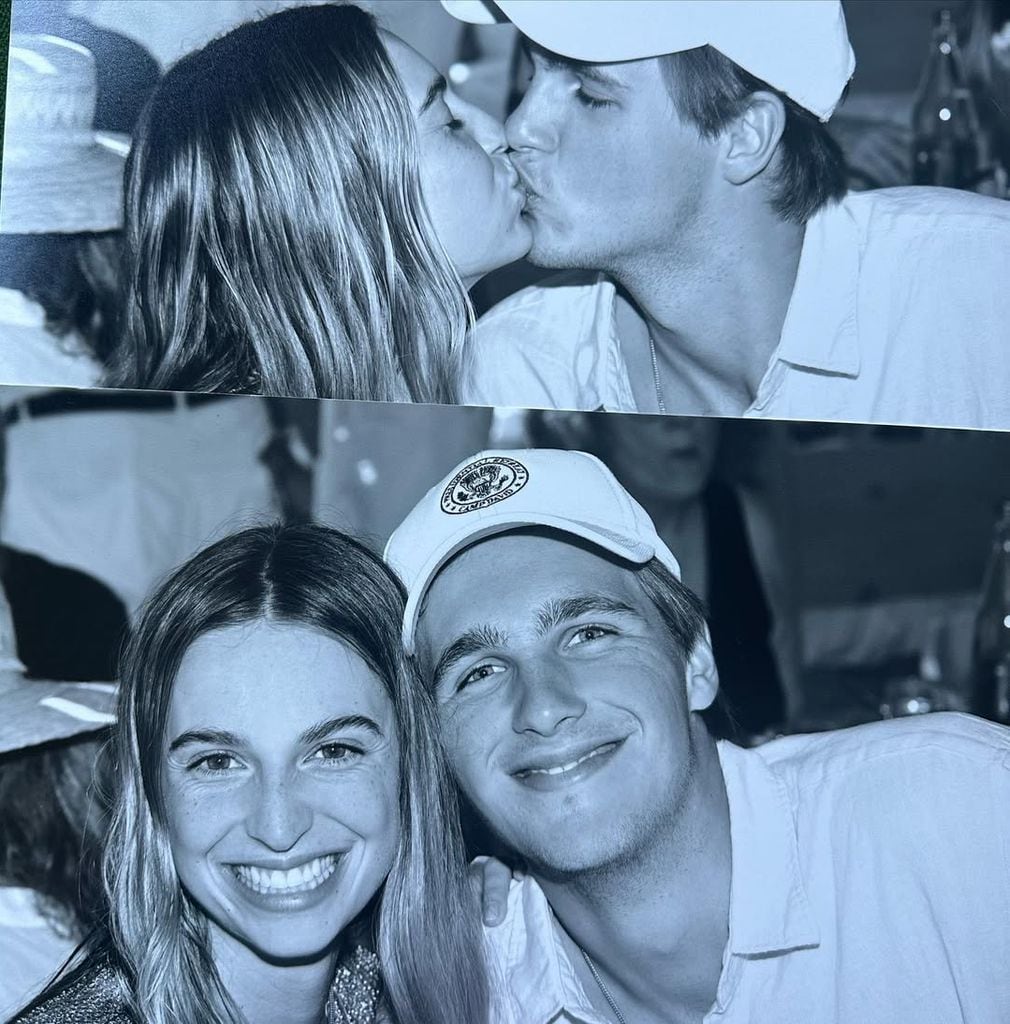 La joven pareja derrocha felicidad