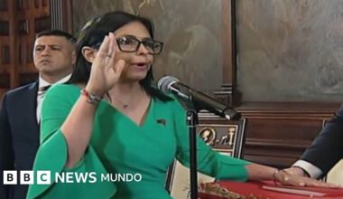 Delcy Rodríguez juramenta como presidenta encargada de Venezuela tras la captura de Maduro