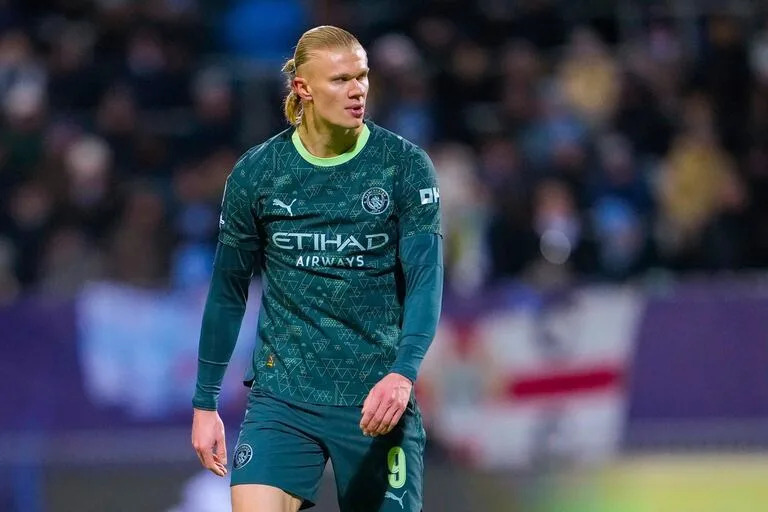 Erling Haaland tuvo las dos chances más claras para Manchester City