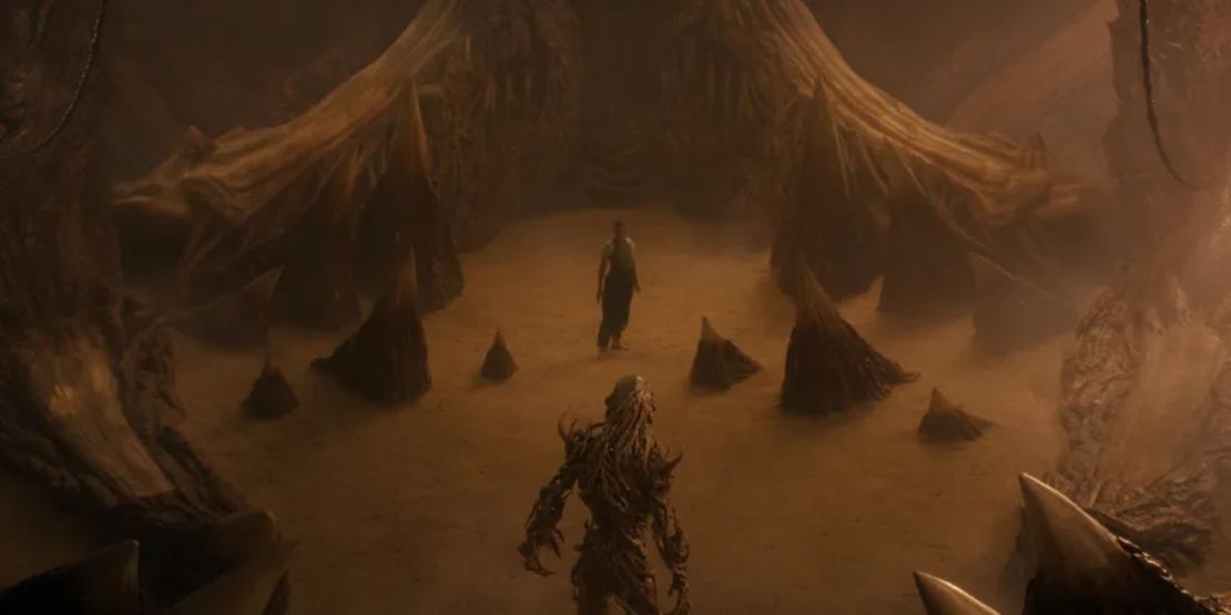 Millie Bobby Brown y Jamie Campbell Bower en la temporada 5 de 