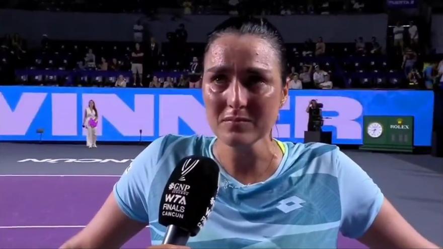 Las emotivas lágrimas por Palestina de la tenista Ons Jabeur