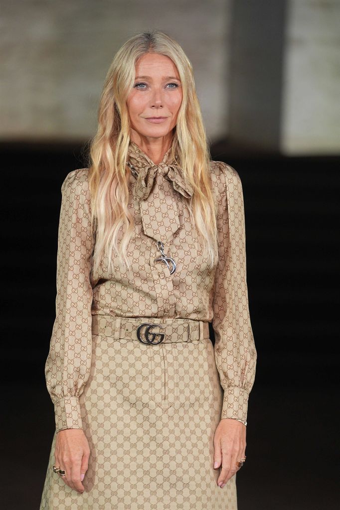 Gwyneth Paltrow en el desfile de Gucci de la Milan Fashion Week Spring/Summer 2026