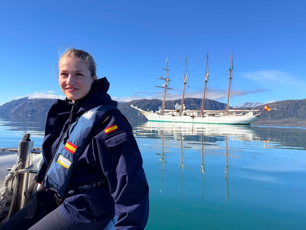 Princesa Leonor en Elcano en abril de 2025