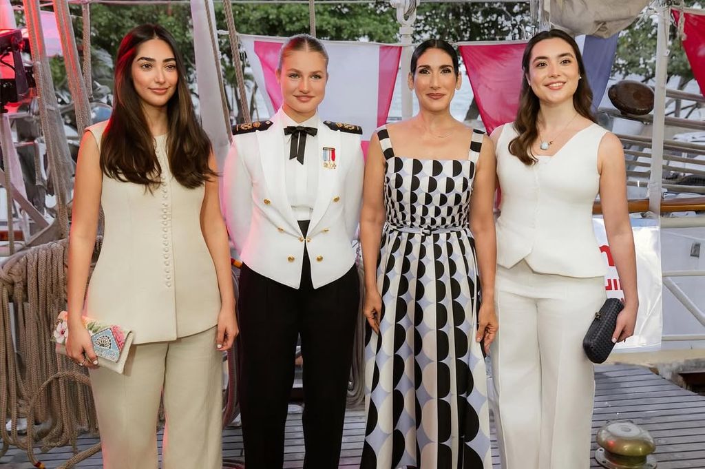 La princesa Leonor junto a la Primera Dama de República Dominicana
