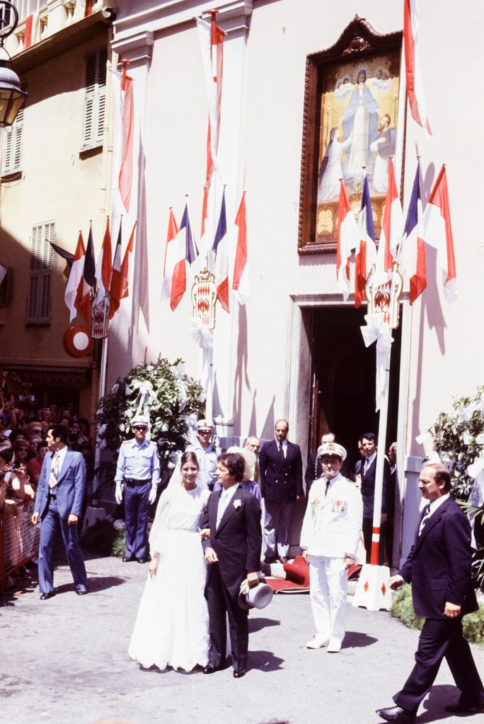 Boda de Carolina de Mónaco y Philippe Junot en Mónaco en 1978