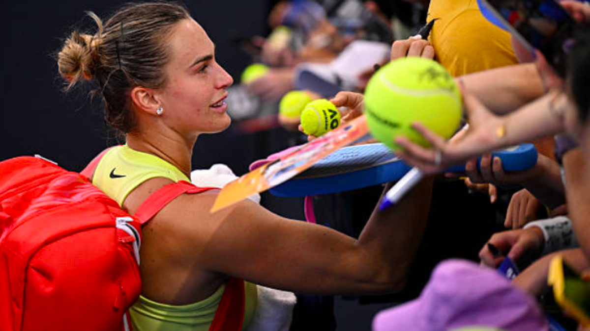 Sabalenka explica su ‘rutina’ en vacaciones: “Suelo volver con seis kilos de más”. Fuente: Getty