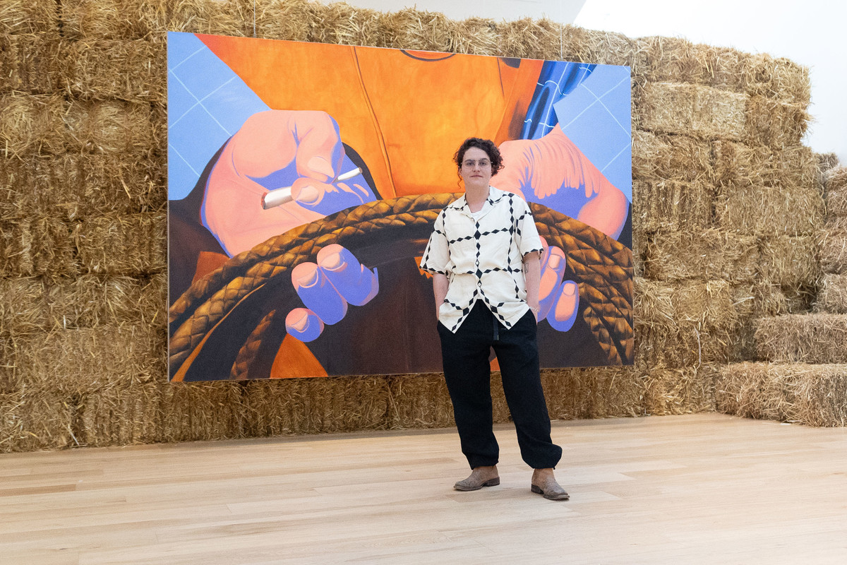 Ana Segovia en la apertura de la Fundación Cervieri Monsuárez en Punta del Este, Uruguay.