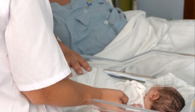 Bebé en el Hospital Materno Infantil