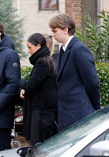 Victoria Federica de Marichalar y Miguel Urdangarin llegan a la catedral Ortodoxa Griega de San Andrés y San Demetrio para asistir al responso por su tía, Su Alteza Real la Princesa Doña Irene de Grecia.