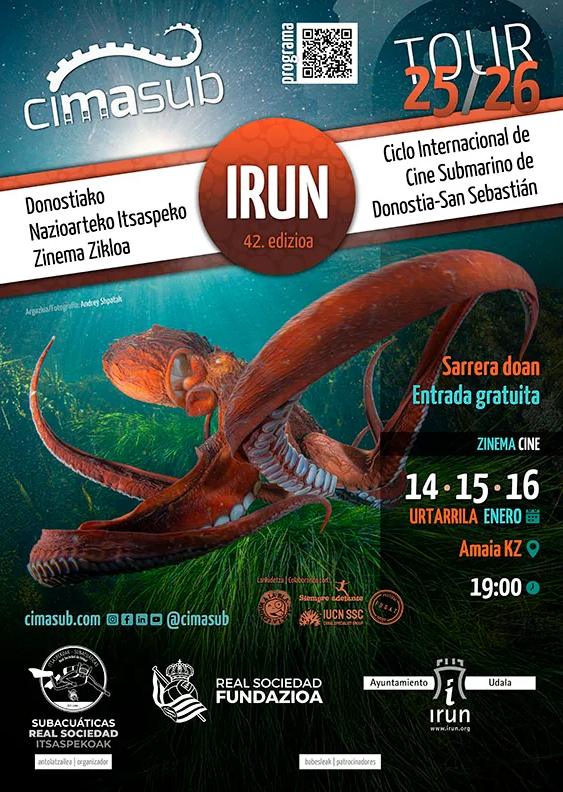 El Amaia KZ acoge una nueva edición del Ciclo Internacional de Cine Submarino - CIMASUB 2026