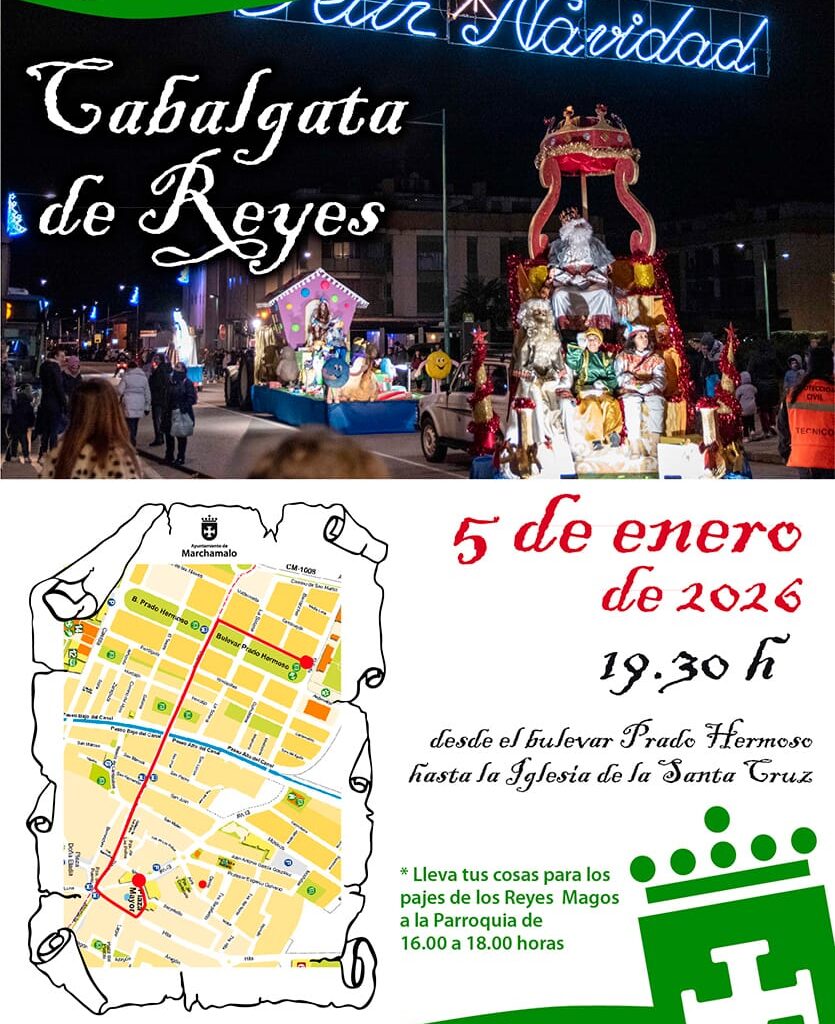 Los Reyes Magos llegan a Marchamalo con su Cabalgata el día 5 a las 19.30 horas