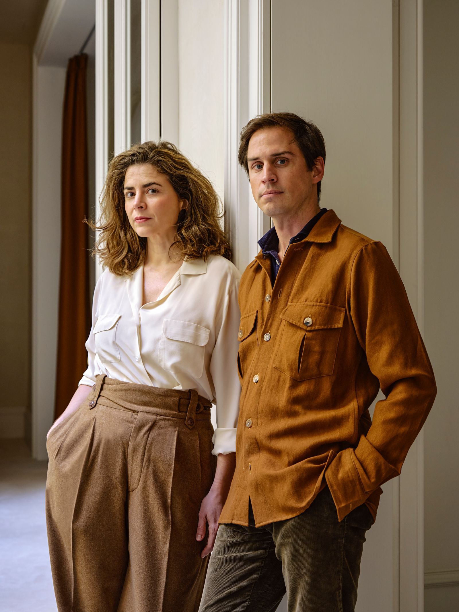 retrato de hombre y mujer