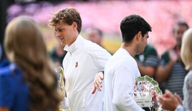 Pat Cash, sobre Alcaraz y Sinner: "Es una carrera de dos caballos y no creo que sea algo saludable". Foto: Gettyimages