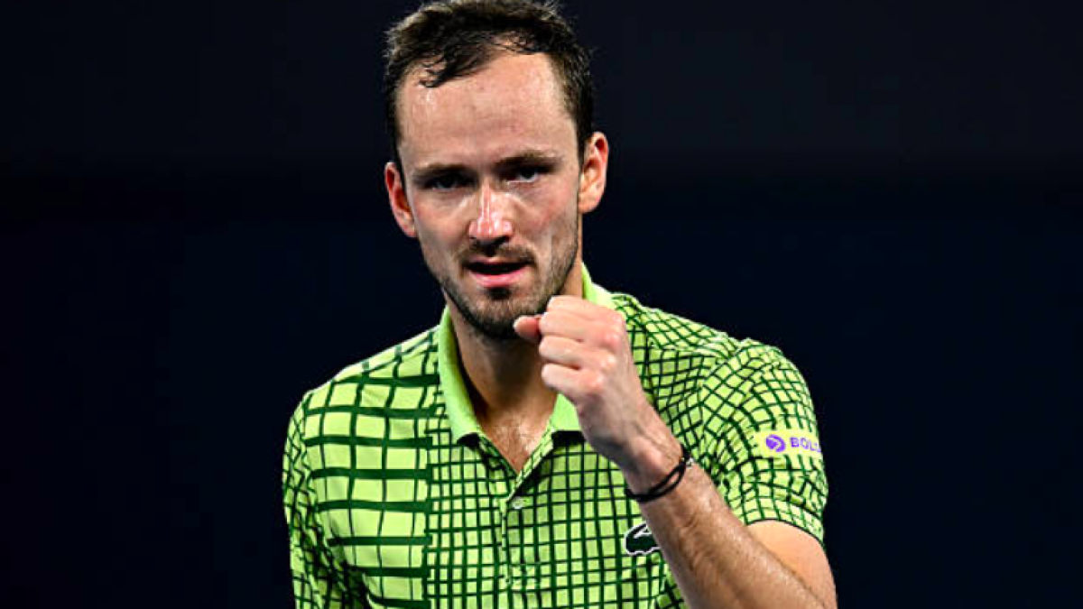 Daniil Medvedev recupera su mejor actitud en 2026. Fuente: Getty