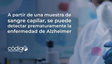 A partir de una muestra de sangre capilar, se puede detectar prematuramente la enfermedad de Alzheimer