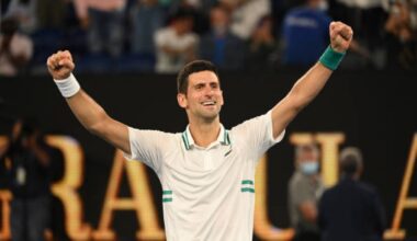 Así rindió Djokovic en el Open de Australia cuando fue su primer torneo del año: títulos y también decepciones. Foto: Gettyimages