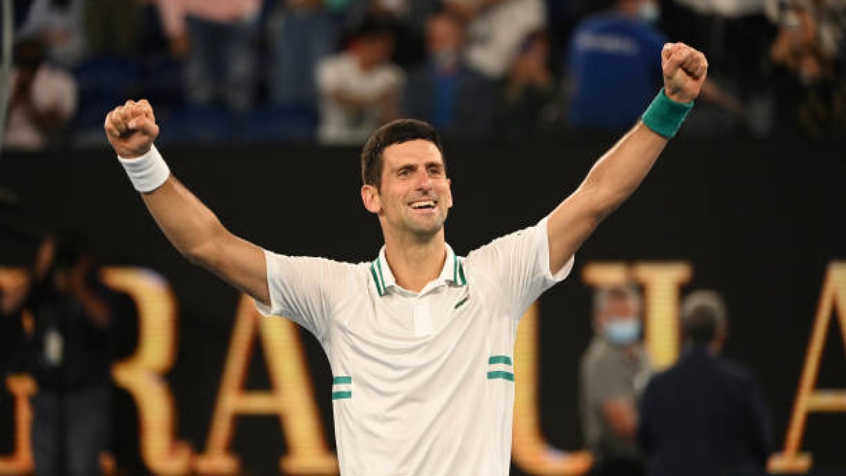 Así rindió Djokovic en el Open de Australia cuando fue su primer torneo del año: títulos y también decepciones. Foto: Gettyimages