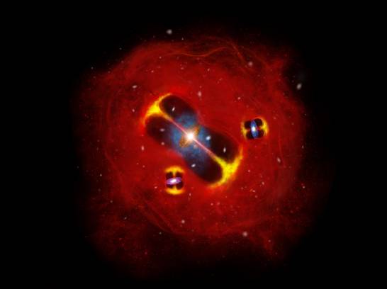 El gas más antiguo y caliente jamás detectado en un cúmulo de galaxias