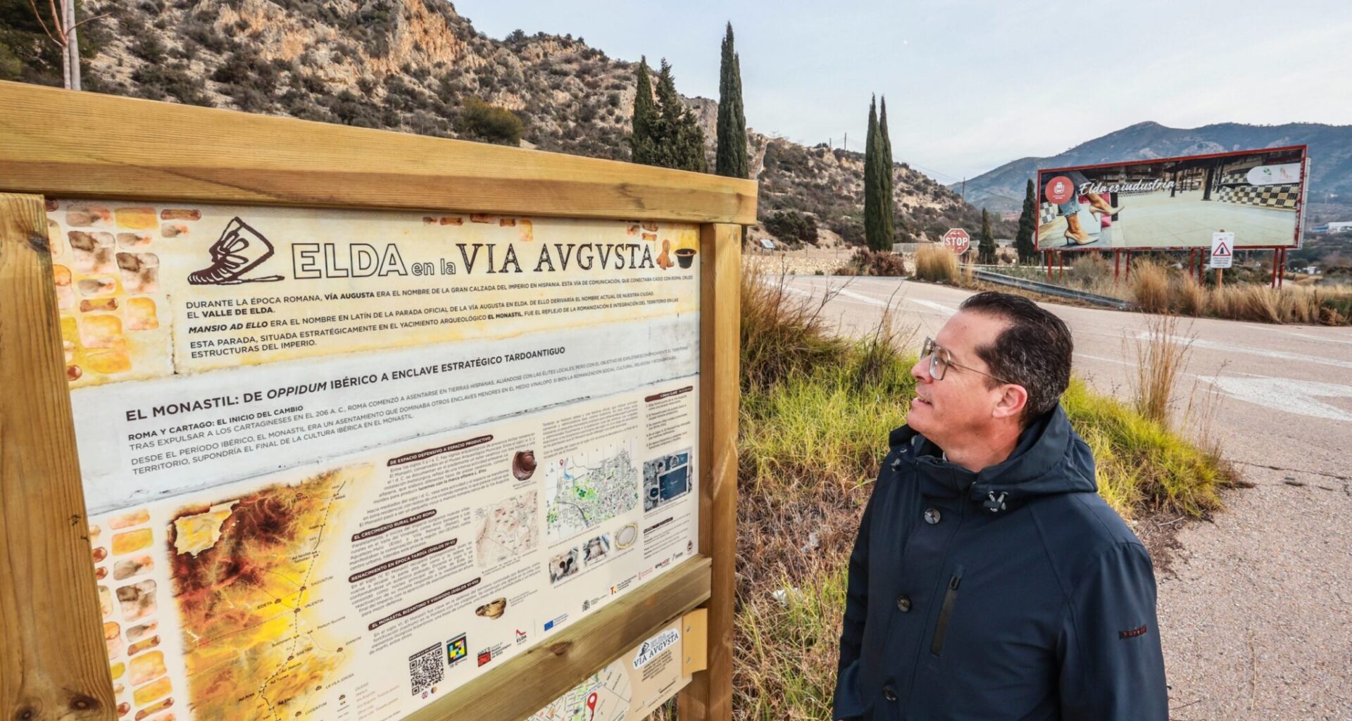El Ayuntamiento de Elda acondiciona el recorrido de la Vía Augusta en su término municipal para incorporarlo a la oferta turística vinculada a la historia y patrimonio de la ciudad
