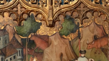 Detalle superior de “Procesión al