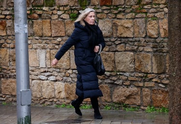 Ana Gamazo llega a la catedral Ortodoxa Griega de San Andrés y San Demetrio para asistir al responso por Su Alteza Real la Princesa Doña Irene de Grecia.