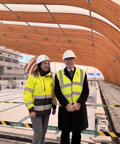 Las obras de la piscina universitaria de Fuentenueva estarán terminadas en el mes de marzo