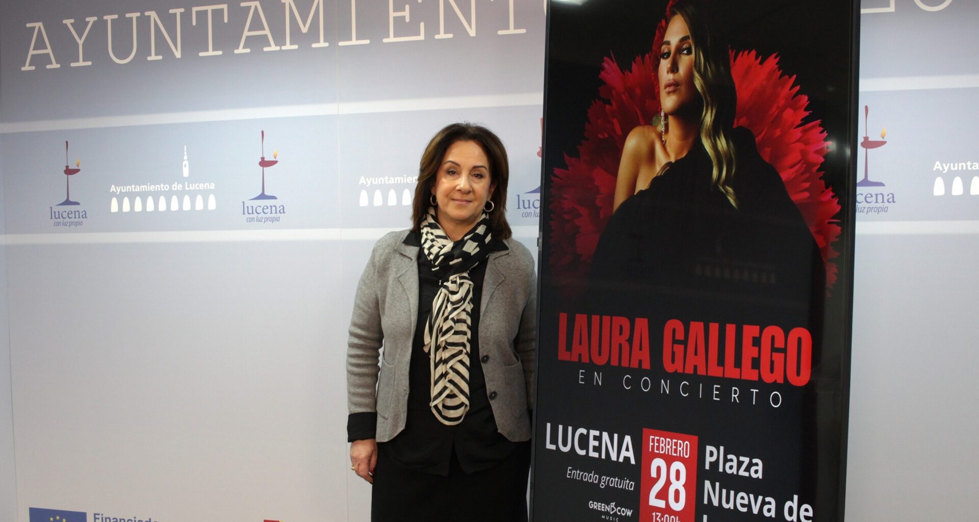 Lucena celebrará el Día de Andalucía con la entrega de siete Banderas y el concierto de Laura Gallego