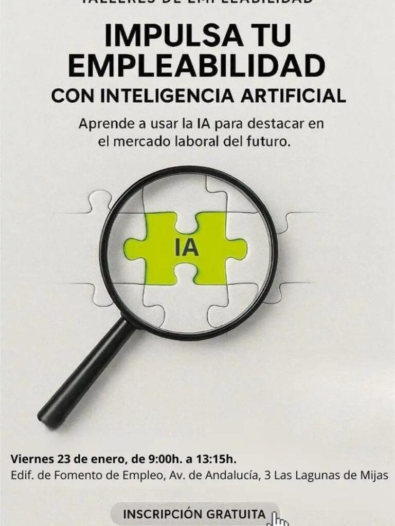 Mijas y la Diputación de Málaga ofrecen formación gratuita en IA para reforzar el empleo y la competitividad turística – Ayuntamiento de Mijas