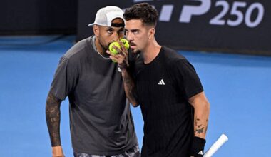 Kyrgios y Kokkinakis se despiden de sus aspiraciones en el dobles de Brisbane tras caer en octavos de final. Foto: Gettyimages