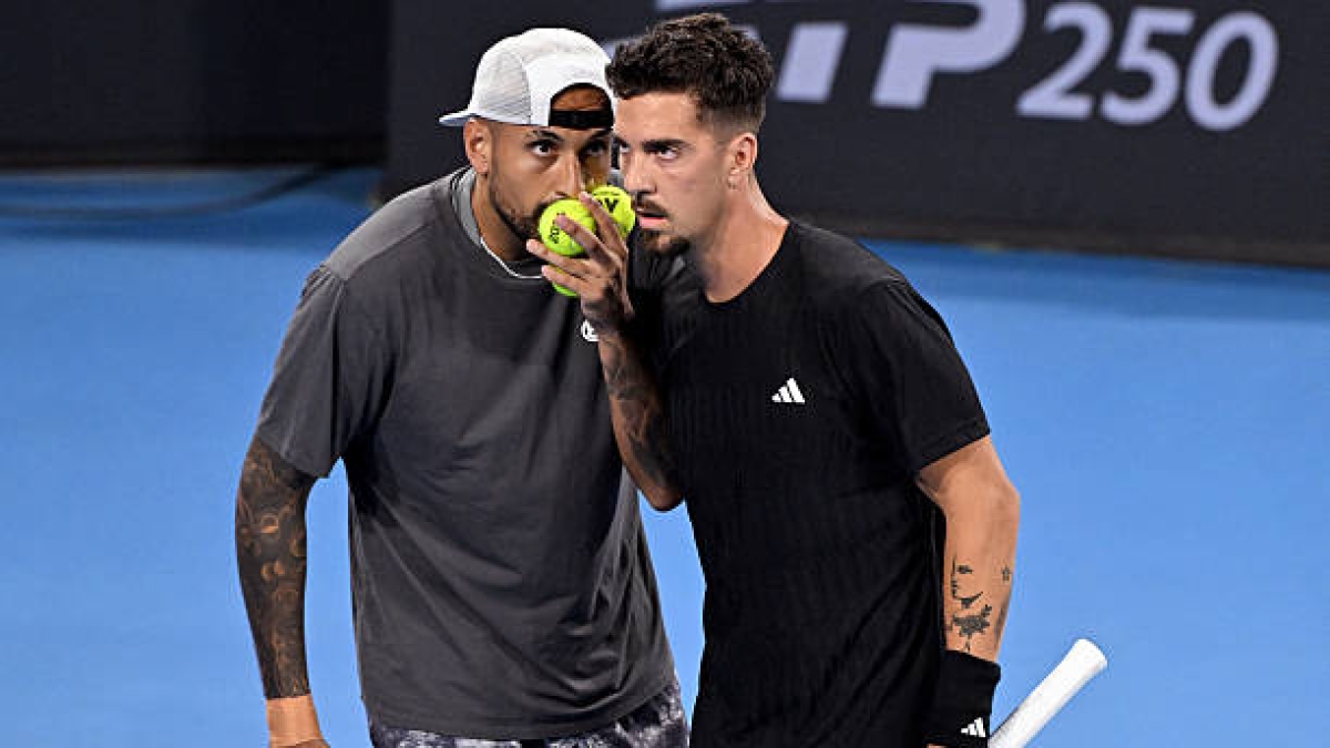Kyrgios y Kokkinakis se despiden de sus aspiraciones en el dobles de Brisbane tras caer en octavos de final. Foto: Gettyimages