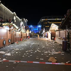 Las imágenes de una noche trágica en Magdeburgo 