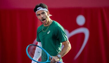 Musetti se lleva un partidazo ante Rublev en tres igualados sets y ya está en la final de Hong Kong. Foto: Gettyimages