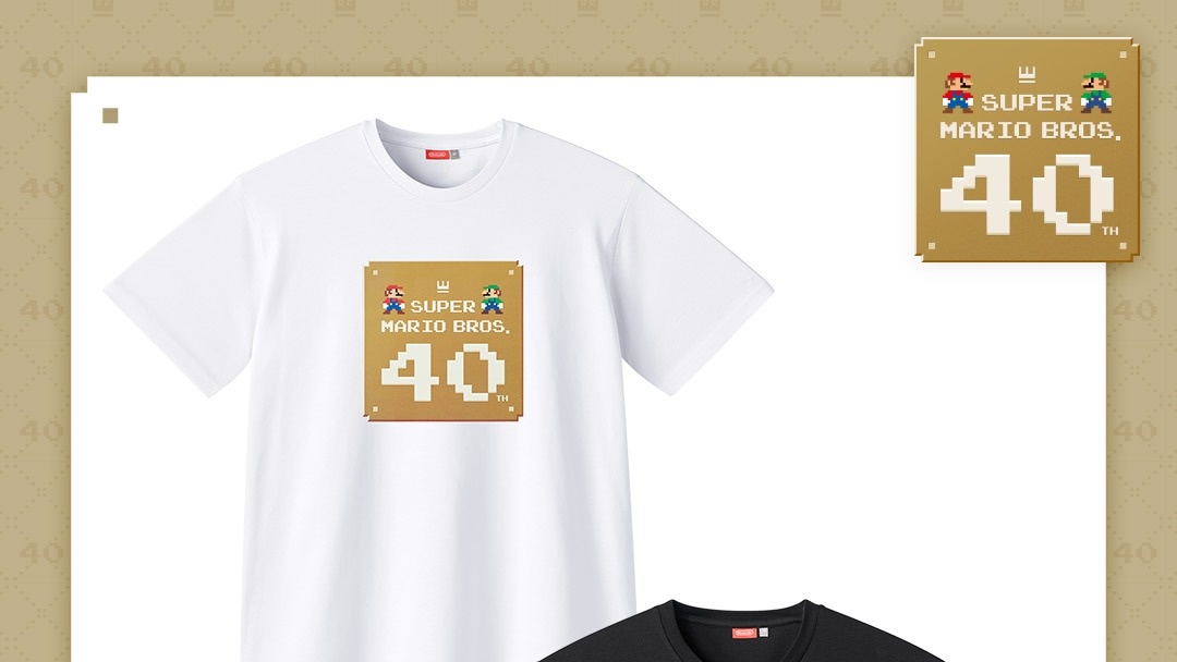 My Nintendo Store añade estas camisetas del 40º aniversario de Super Mario a su web europea