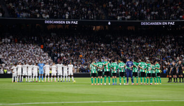 Minuto de silencio en el Bernabéu