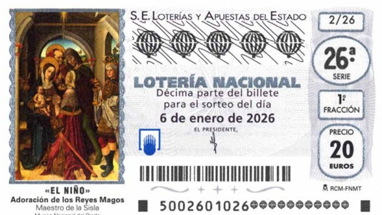 Comprobar Lotería del Niño 2026: resultados del Sorteo Extraordinario de hoy, martes 6 de enero